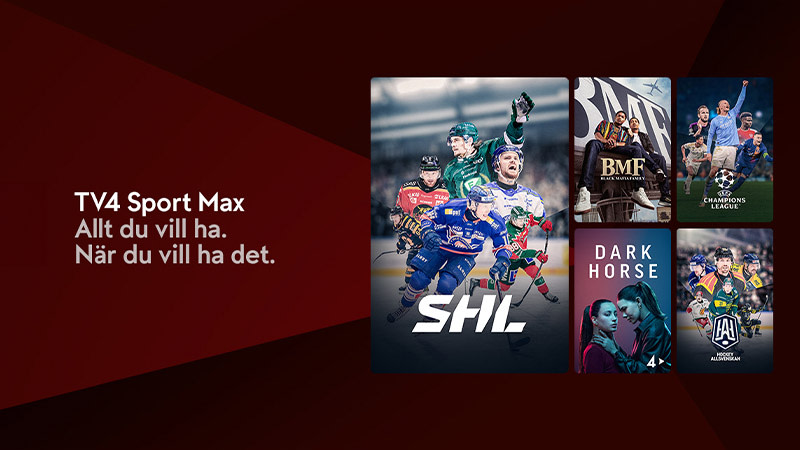 Innehåll från tillvalspaketet TV4 Sport Max