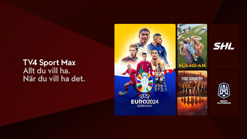 Innehåll från tillvalspaketet TV4 Sport Max