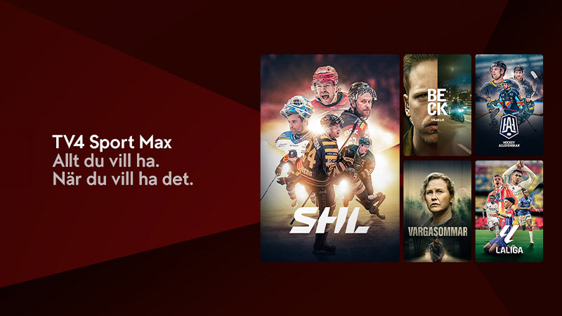 Innehåll från tillvalspaketet TV4 Sport Max