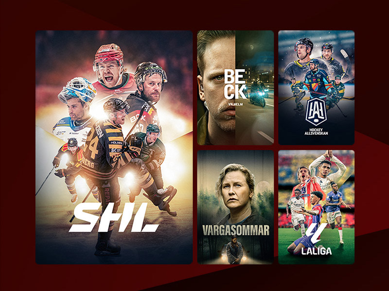 Innehåll från tillvalspaketet TV4 Sport Max