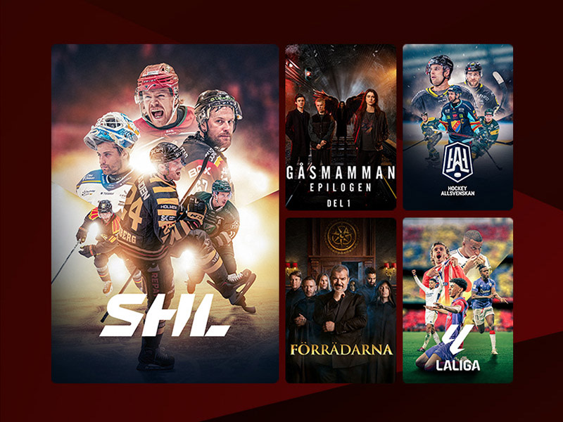 Innehåll från tillvalspaketet TV4 Sport Max